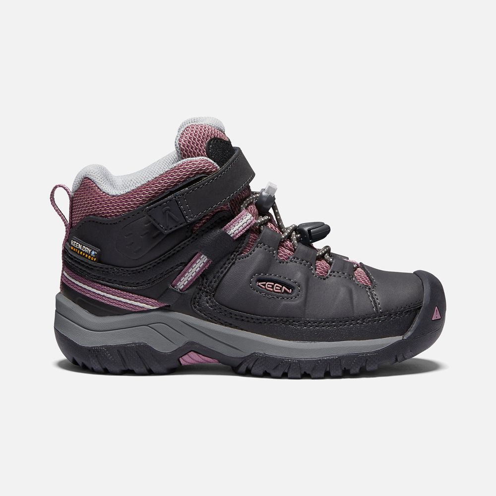 Bottes de Randonnée Keen Enfant Noir/Rose | Targhee Waterproof | JDEFL-0128